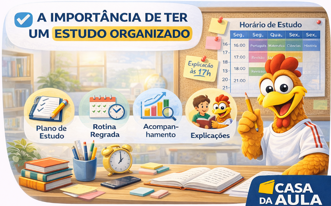 Ilustração do artigo: A importância de ter um estudo organizado